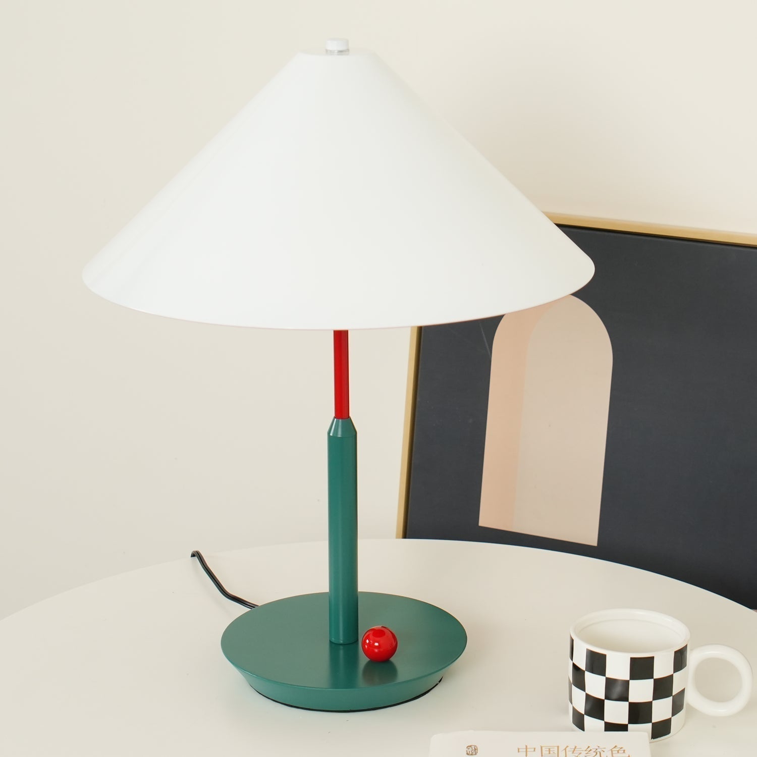 Modern Floating Style Little Eliah Table Lamp for Bedroom and Designer Nightstand Lighting