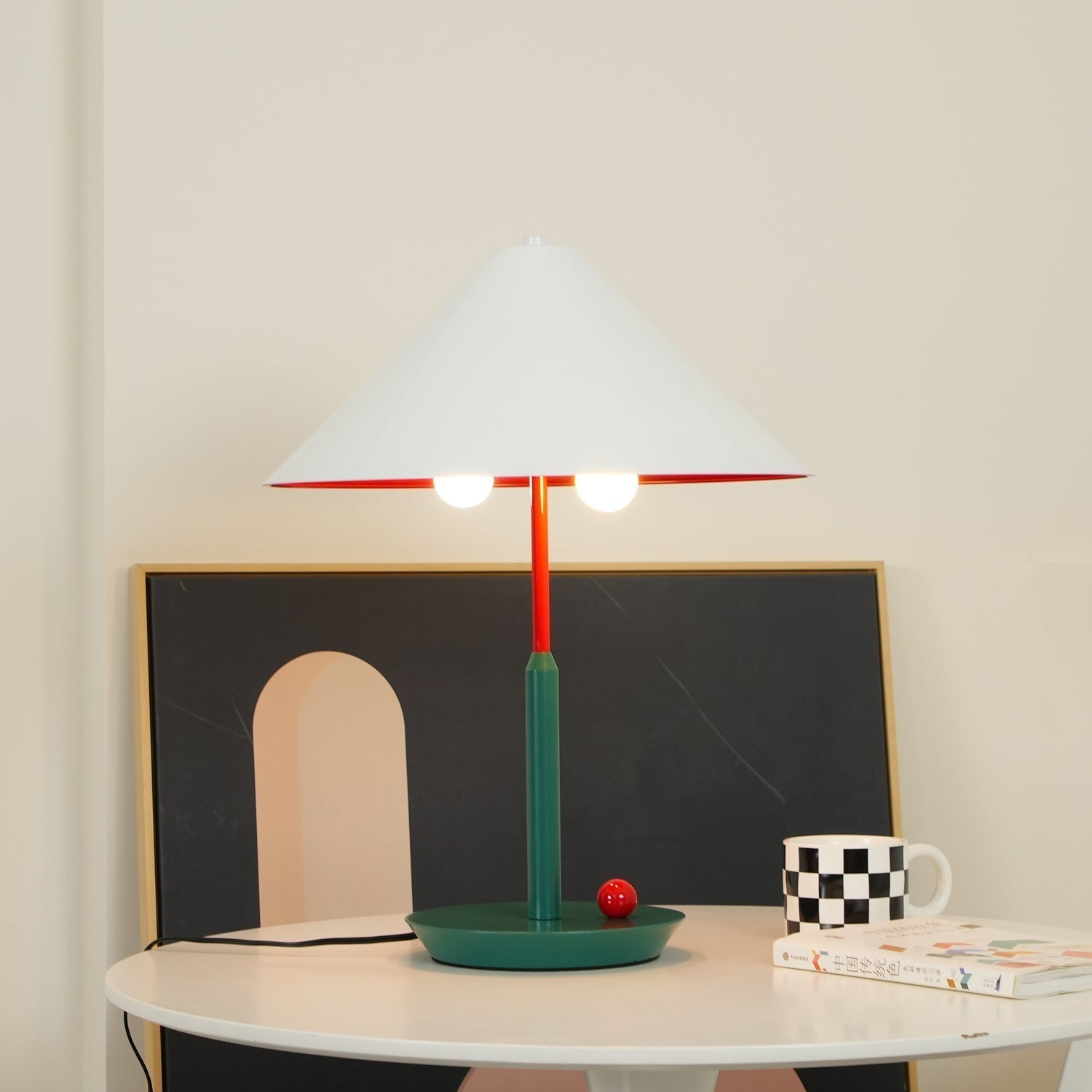 Modern Floating Style Little Eliah Table Lamp for Bedroom and Designer Nightstand Lighting