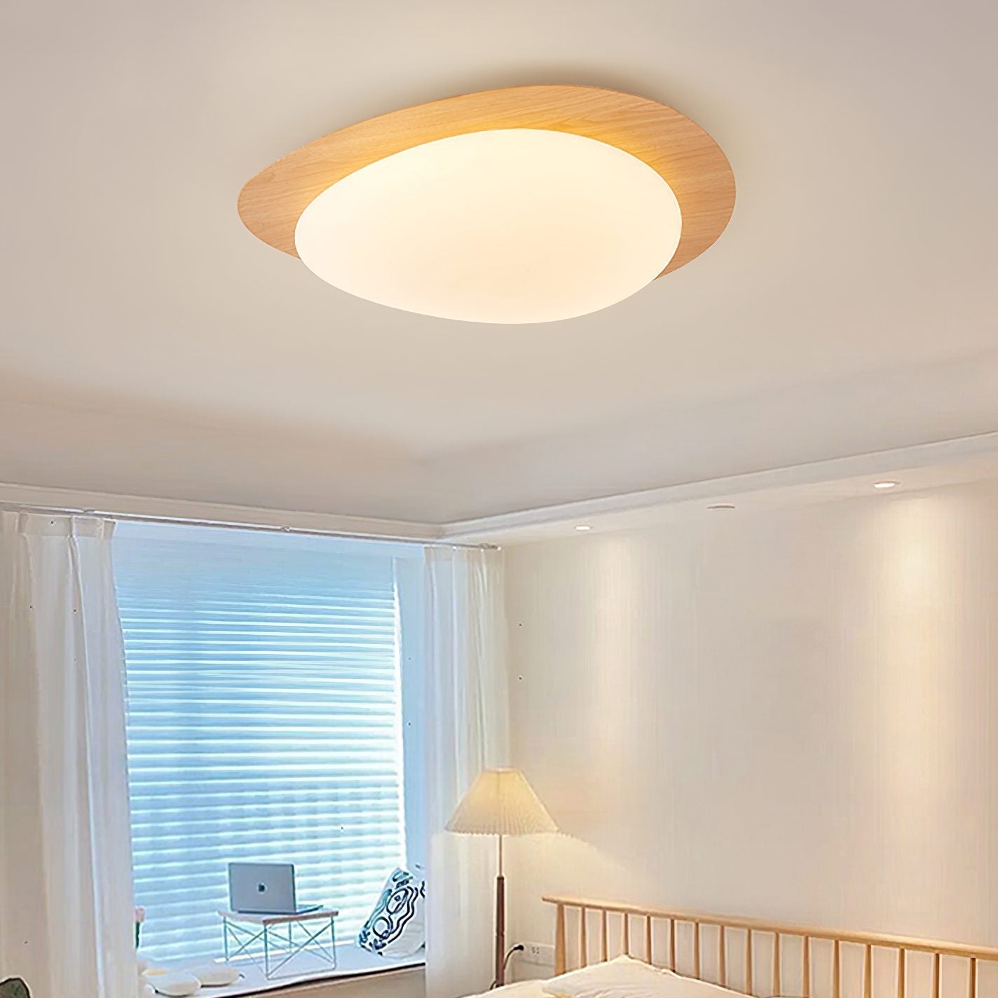 modern-pebble-shape-wood-grain-led-ceiling-light-for-contemporary-home-interiors
