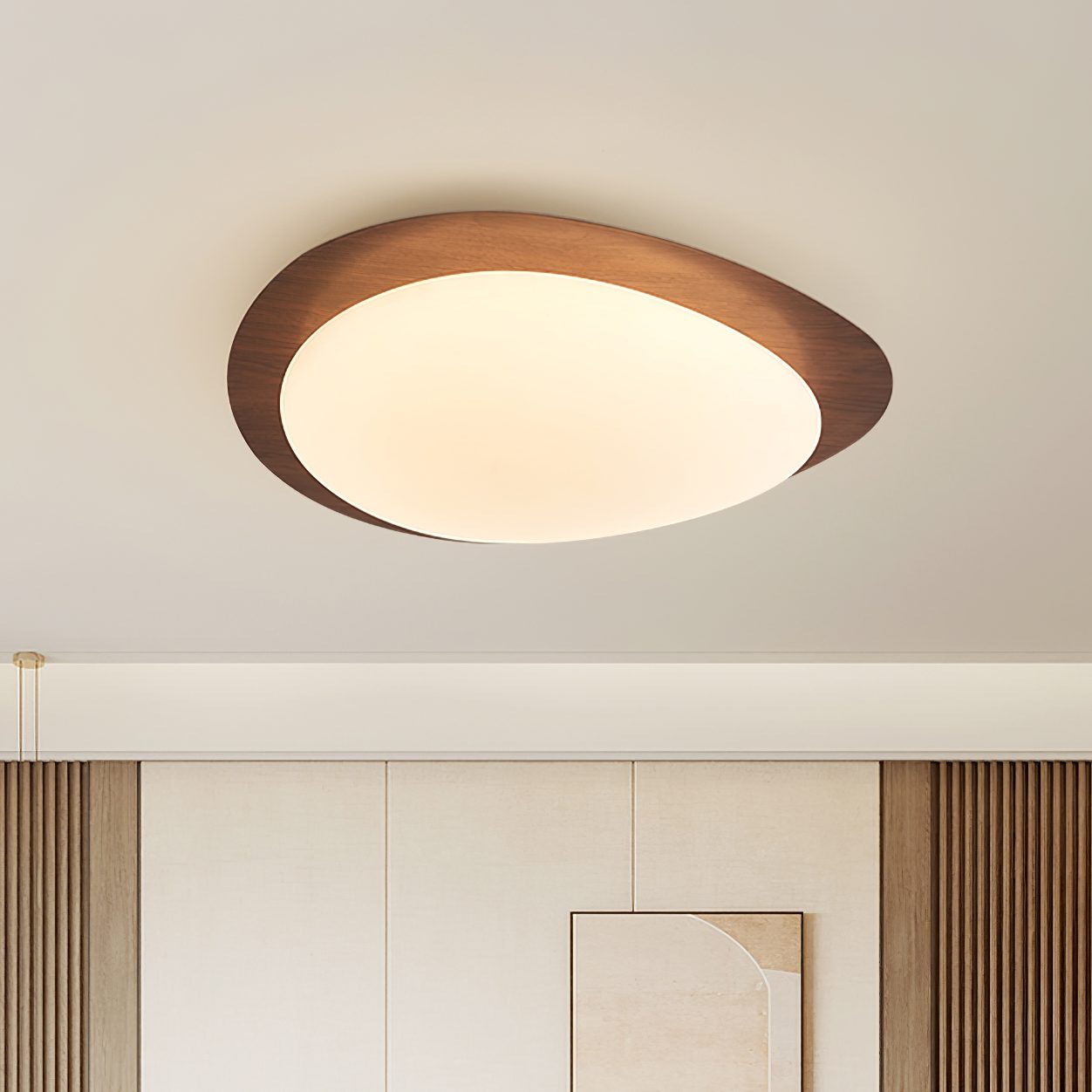modern-pebble-shape-wood-grain-led-ceiling-light-for-contemporary-home-interiors