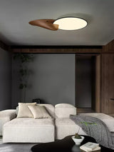 Lone Peak Modern Wood Flush Mount LED Ceiling Light Fixture for Bedroom and Living Room