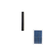 Modern Waterproof Solar Powered LED Outdoor Wall Light Long Strip Patio Sconce with Remote Control