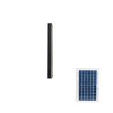 Modern Waterproof Solar Powered LED Outdoor Wall Light Long Strip Patio Sconce with Remote Control