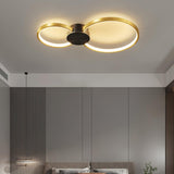 Minimalist Circular LED Loop Ceiling Fixture Modern Geometric Interior Lighting