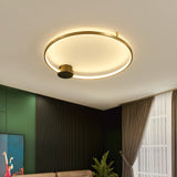 Minimalist Circular LED Loop Ceiling Fixture Modern Geometric Interior Lighting