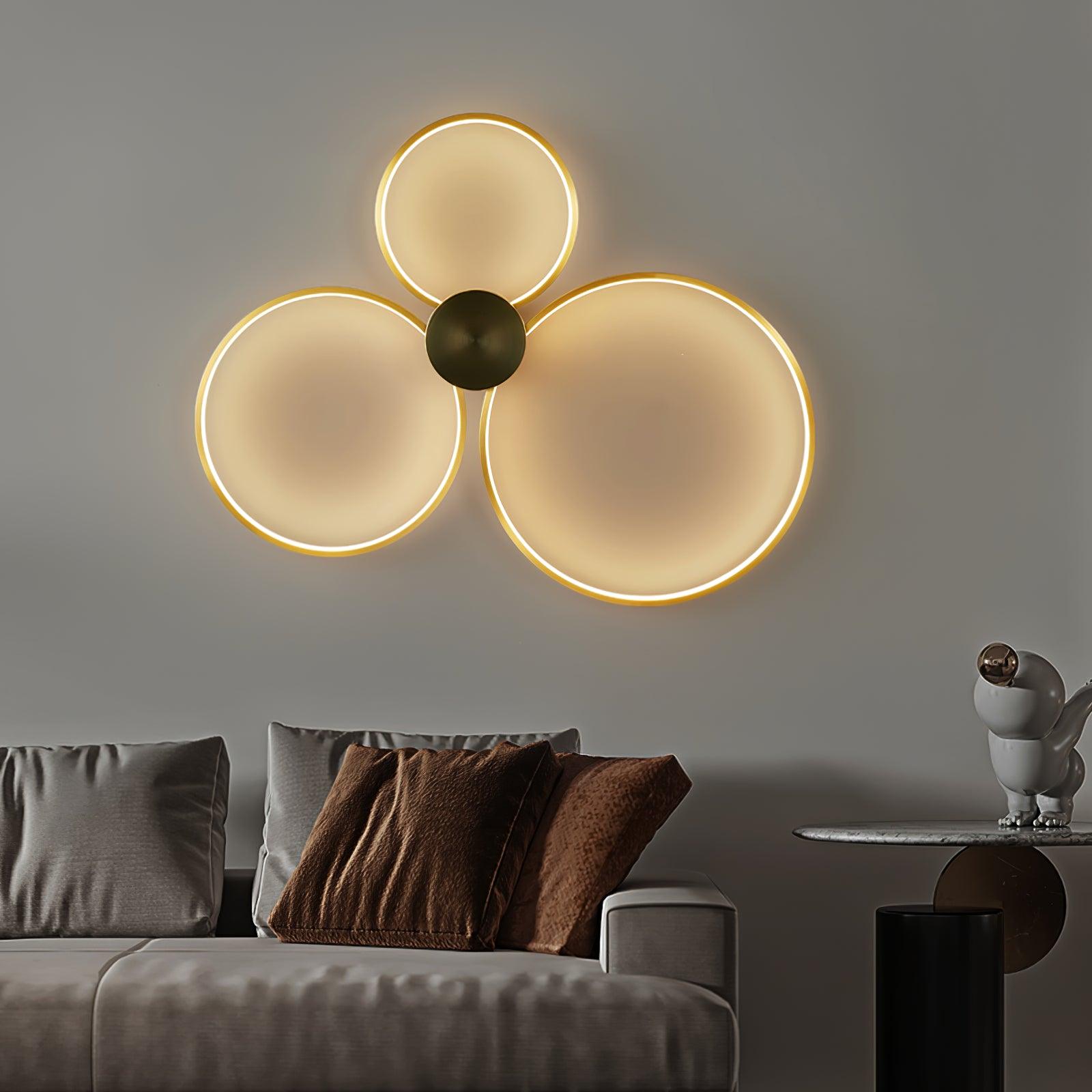 Minimalist Circular LED Loop Ceiling Fixture Modern Geometric Interior Lighting