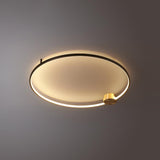 Minimalist Circular LED Loop Ceiling Fixture Modern Geometric Interior Lighting