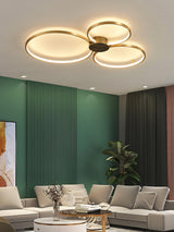 Minimalist Circular LED Loop Ceiling Fixture Modern Geometric Interior Lighting