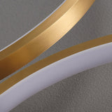 Minimalist Circular LED Loop Ceiling Fixture Modern Geometric Interior Lighting