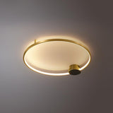 Minimalist Circular LED Loop Ceiling Fixture Modern Geometric Interior Lighting