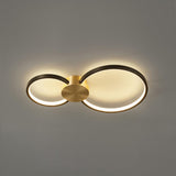 Minimalist Circular LED Loop Ceiling Fixture Modern Geometric Interior Lighting