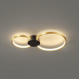 Minimalist Circular LED Loop Ceiling Fixture Modern Geometric Interior Lighting