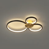 Minimalist Circular LED Loop Ceiling Fixture Modern Geometric Interior Lighting
