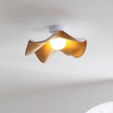 Elegant Resin Lotus Leaf Ceiling Lamp for Modern Interior Design and Ambient Home Lighting