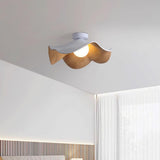 Elegant Resin Lotus Leaf Ceiling Lamp for Modern Interior Design and Ambient Home Lighting