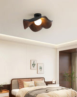 Elegant Resin Lotus Leaf Ceiling Lamp for Modern Interior Design and Ambient Home Lighting