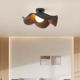 Elegant Resin Lotus Leaf Ceiling Lamp for Modern Interior Design and Ambient Home Lighting