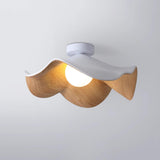 Elegant Resin Lotus Leaf Ceiling Lamp for Modern Interior Design and Ambient Home Lighting