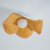 Elegant Resin Lotus Leaf Ceiling Lamp for Modern Interior Design and Ambient Home Lighting