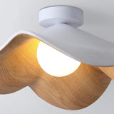 Elegant Resin Lotus Leaf Ceiling Lamp for Modern Interior Design and Ambient Home Lighting