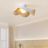 Elegant Resin Lotus Leaf Ceiling Lamp for Modern Interior Design and Ambient Home Lighting