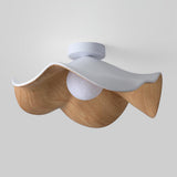 Elegant Resin Lotus Leaf Ceiling Lamp for Modern Interior Design and Ambient Home Lighting