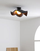 Elegant Resin Lotus Leaf Ceiling Lamp for Modern Interior Design and Ambient Home Lighting