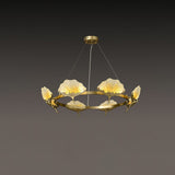 elegant-lotus-leaf-enamel-stained-glass-brass-chandelier-for-luxury-dining-and-living-spaces