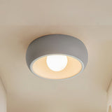 Modern Round Glass Flush Mount Ceiling Light Minimalist Louis Inspired Interior Lighting Fixture