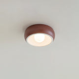 Modern Round Glass Flush Mount Ceiling Light Minimalist Louis Inspired Interior Lighting Fixture