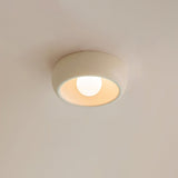 Modern Round Glass Flush Mount Ceiling Light Minimalist Louis Inspired Interior Lighting Fixture