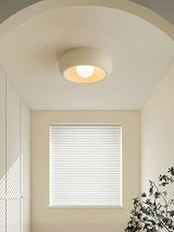 Modern Round Glass Flush Mount Ceiling Light Minimalist Louis Inspired Interior Lighting Fixture