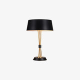 Modern Geometric Metal Task Lamp Lowrider Gold and Black Desk Lighting