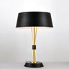 Modern Geometric Metal Task Lamp Lowrider Gold and Black Desk Lighting