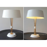 Modern Geometric Metal Task Lamp Lowrider Gold and Black Desk Lighting