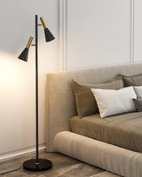 Modern Nordic Metal Floor Lamp with Marble Base and Adjustable Rotating Shade