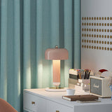 Modern Lulu Metal Bedside Table Lamp with Retro Aesthetic Design