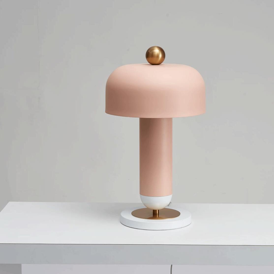Modern Lulu Metal Bedside Table Lamp with Retro Aesthetic Design