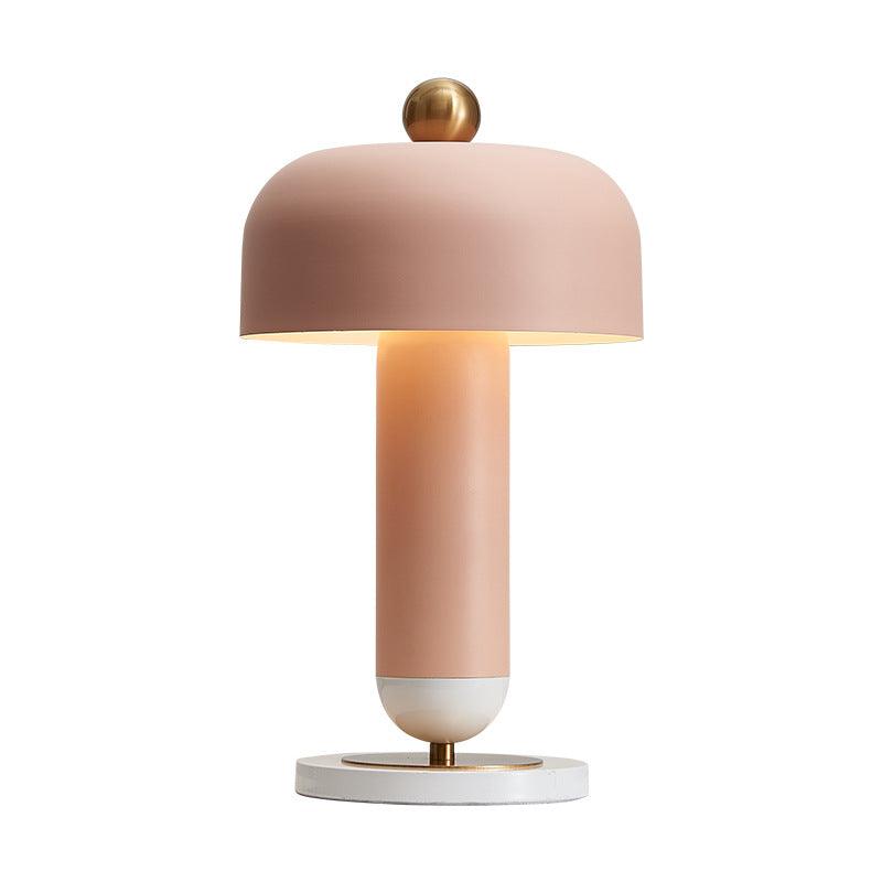 Modern Lulu Metal Bedside Table Lamp with Retro Aesthetic Design