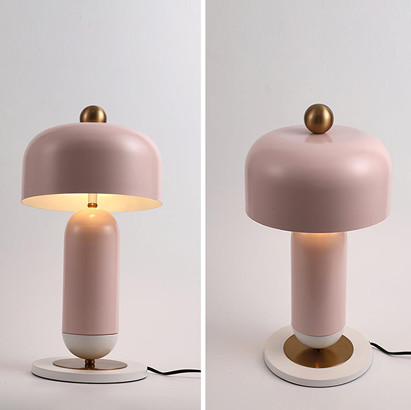 Modern Lulu Metal Bedside Table Lamp with Retro Aesthetic Design