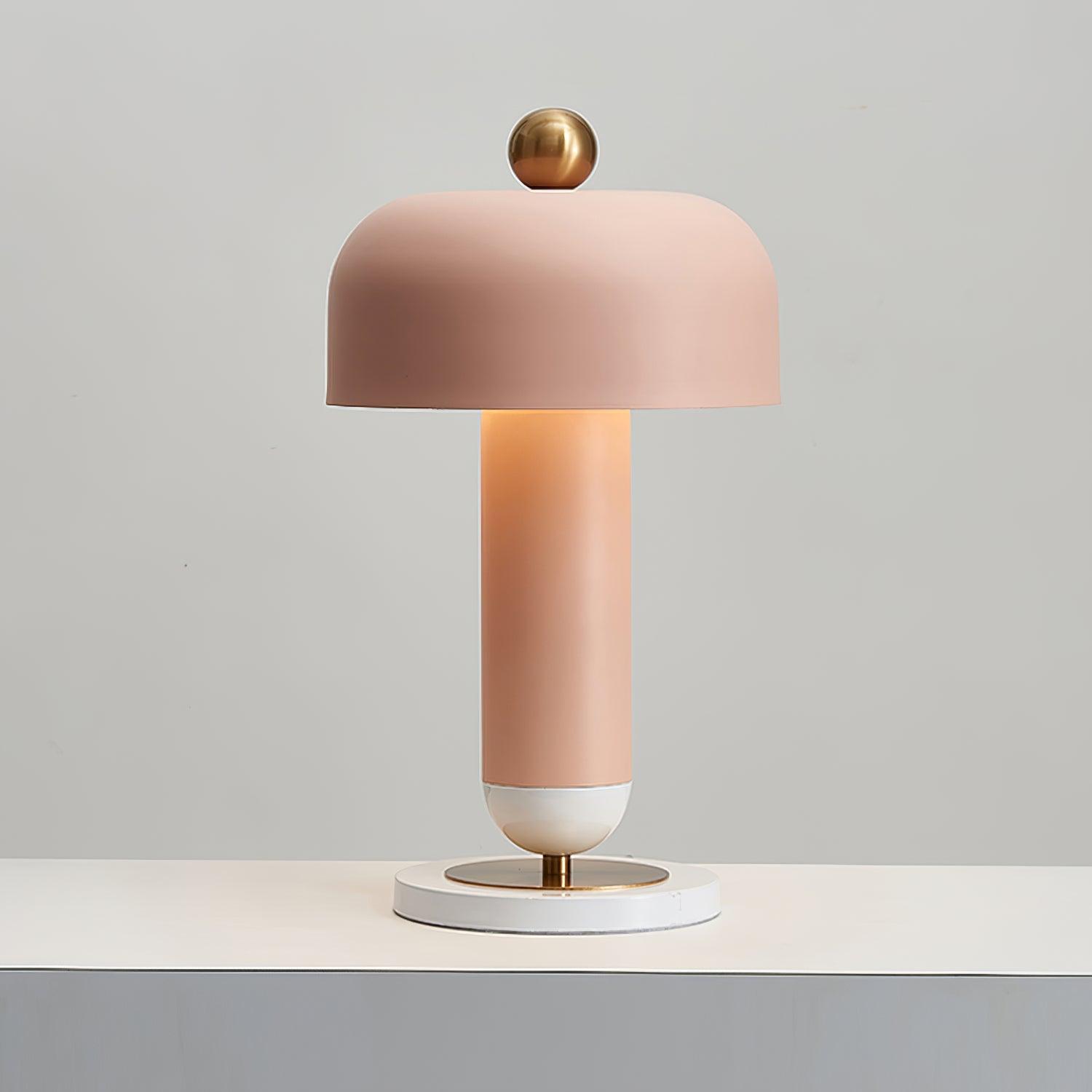 Modern Lulu Metal Bedside Table Lamp with Retro Aesthetic Design