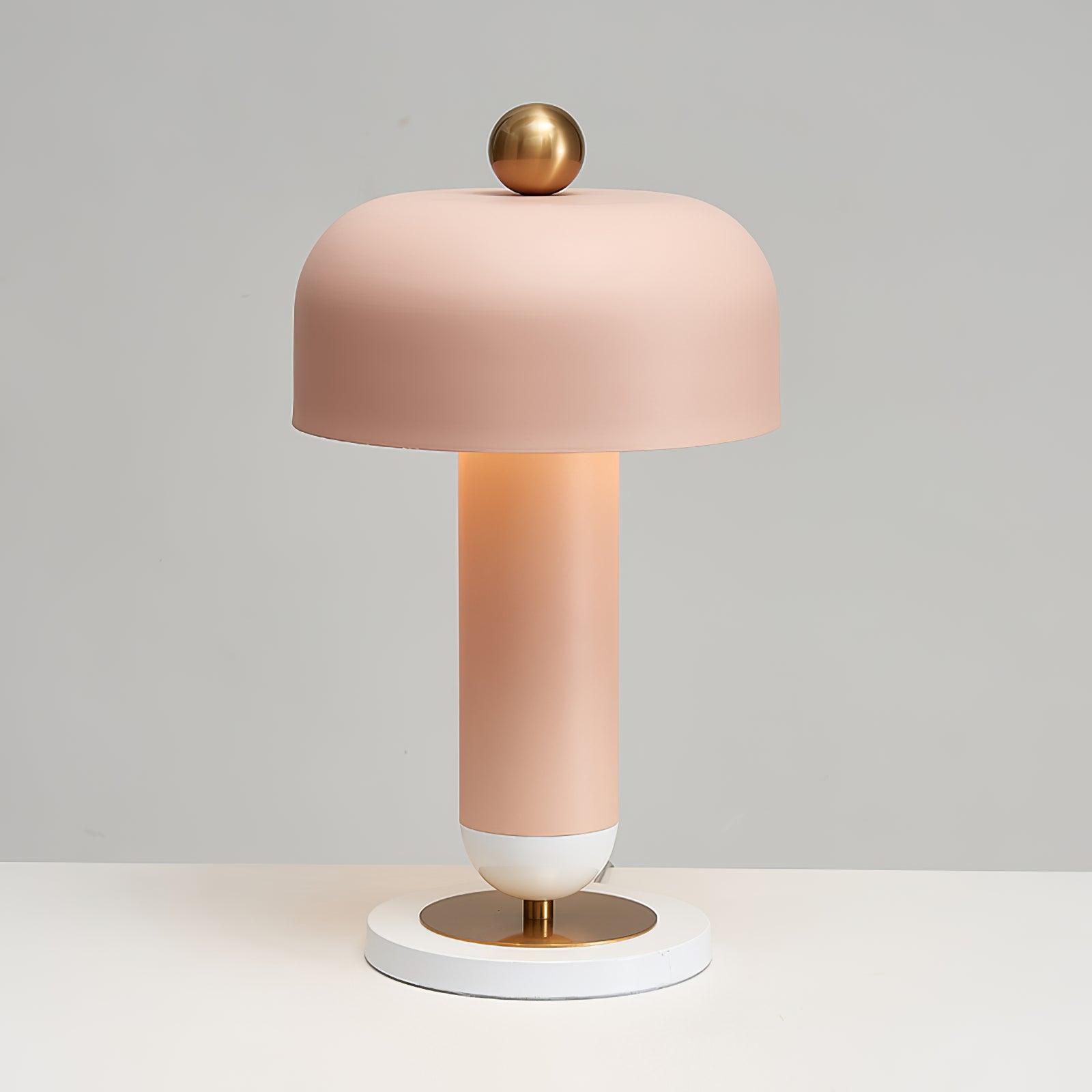 Modern Lulu Metal Bedside Table Lamp with Retro Aesthetic Design