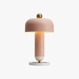 Modern Lulu Metal Bedside Table Lamp with Retro Aesthetic Design