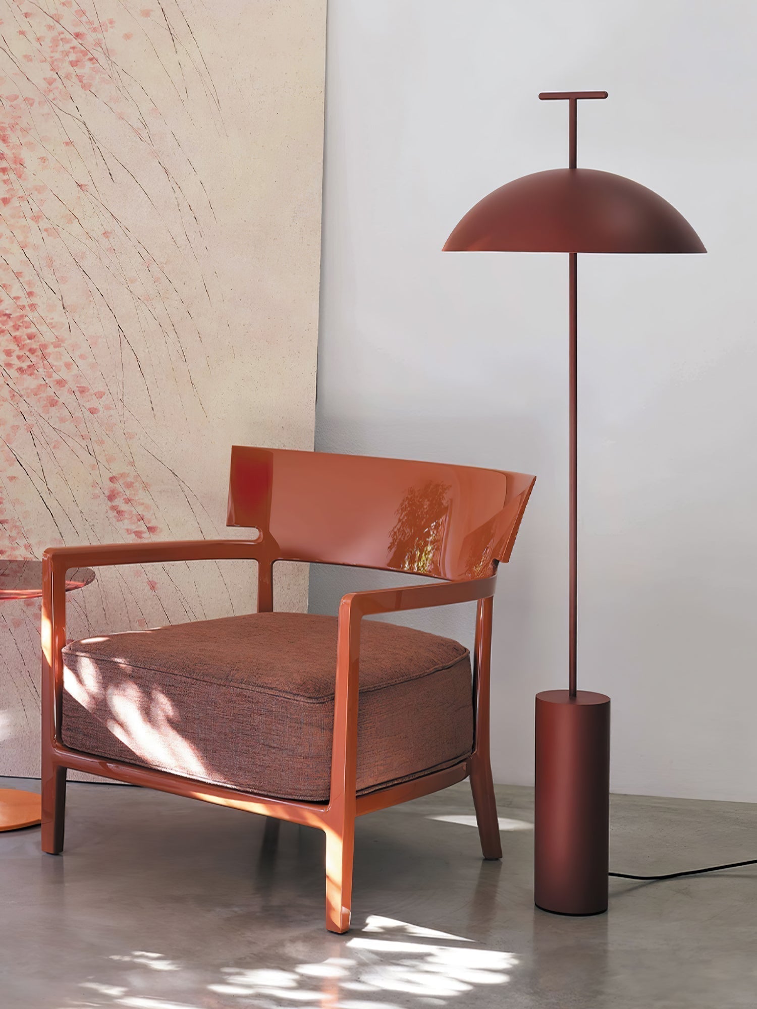 Monolith Dome Floor Lamp Minimalist Metal Standing Light for Living Room and Office
