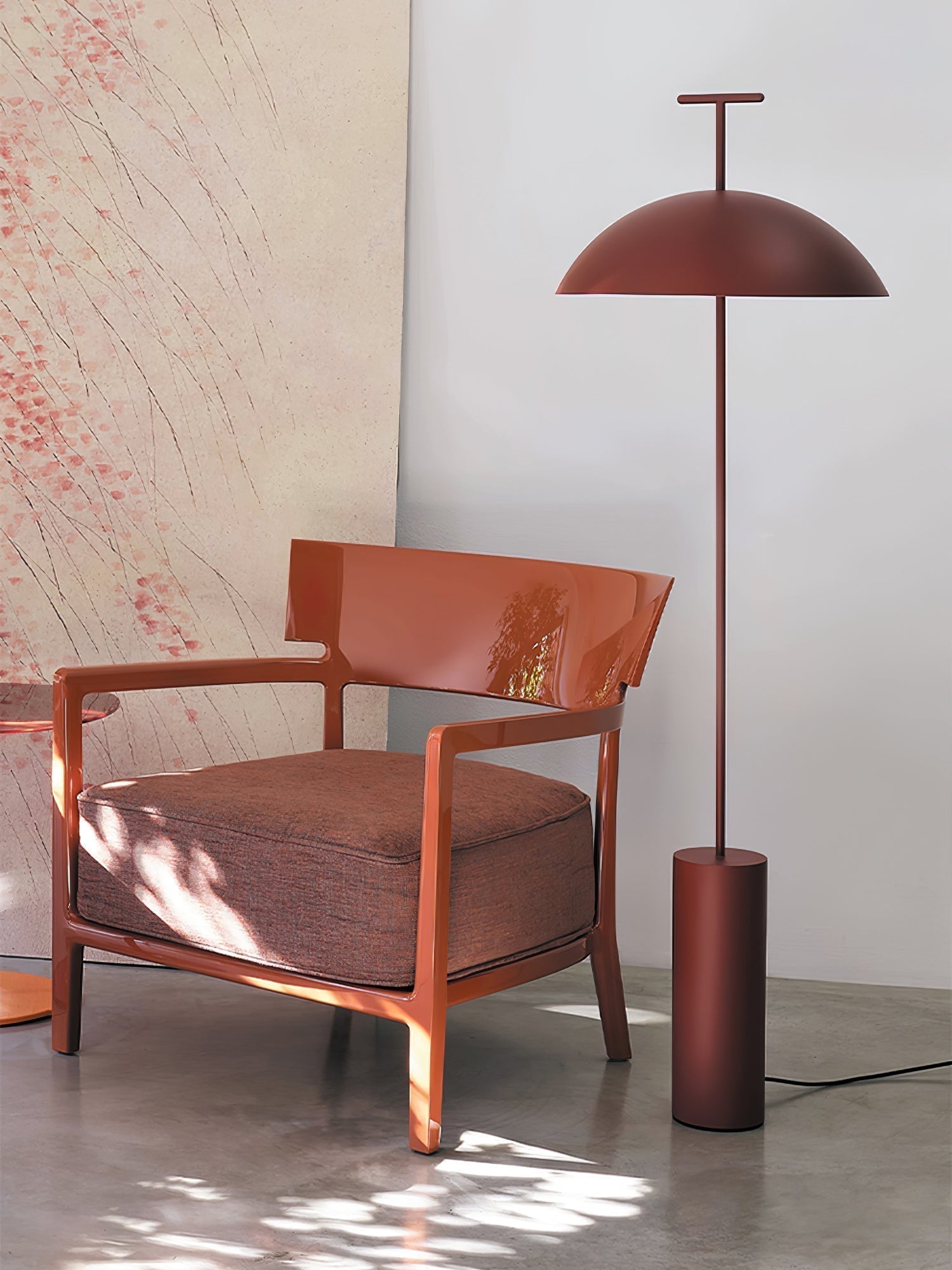 Monolith Dome Floor Lamp Minimalist Metal Standing Light for Living Room and Office