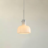 Modern Petal Glass Pendant Light Layered Floral Hanging Lamp for Living Room Dining Area