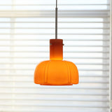 Modern Petal Glass Pendant Light Layered Floral Hanging Lamp for Living Room Dining Area