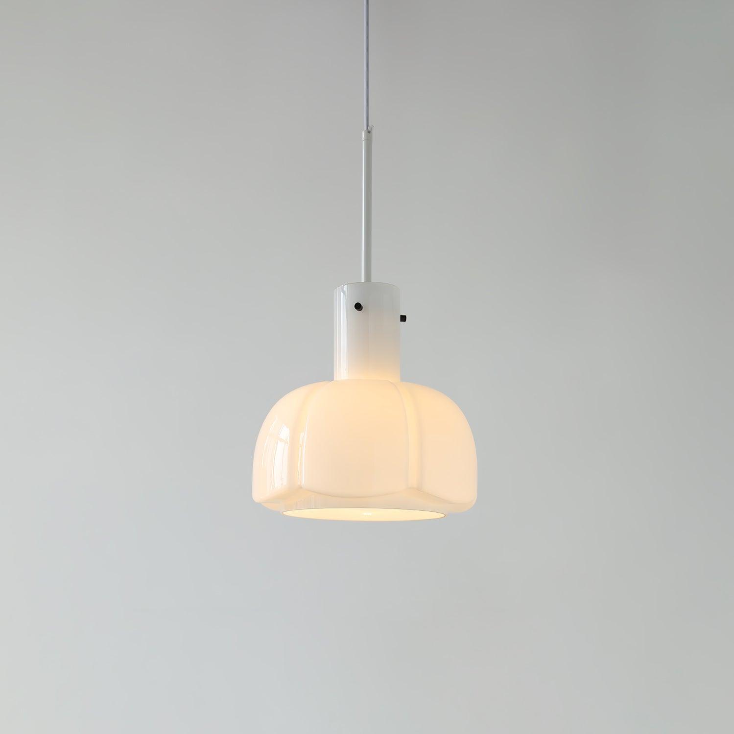 Modern Petal Glass Pendant Light Layered Floral Hanging Lamp for Living Room Dining Area