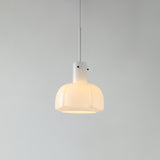 Modern Petal Glass Pendant Light Layered Floral Hanging Lamp for Living Room Dining Area