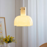 Modern Petal Glass Pendant Light Layered Floral Hanging Lamp for Living Room Dining Area